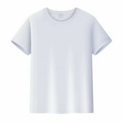 gdxvjhbj Boys Shirts Youth American T Shirts for Kids Girls White Kids Boys Crew Neck Shirt Funny Usa Flag Print Tops Casual Plain Short Sleeve Tshirts (White,L)